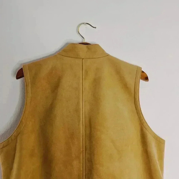 Talbots Tan Faux Suede Vest Women's Size 1X - Picture 8 of 8